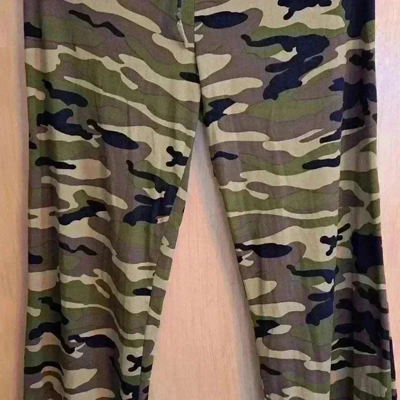 Women's Seven Comfort Apparel XL camouflage army pull on lounge pj pants stretch - Picture 2 of 4